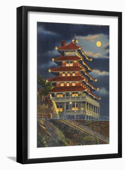 Pagoda, Mt. Penn, Reading-null-Framed Art Print