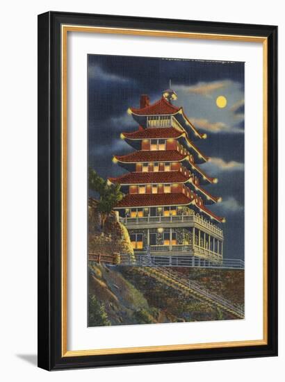 Pagoda, Mt. Penn, Reading-null-Framed Art Print