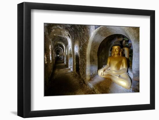 Pagoda of Shittaung, Dated 1535, Mrauk U, Rakhaing State, Myanmar (Burma), Asia-Nathalie Cuvelier-Framed Photographic Print