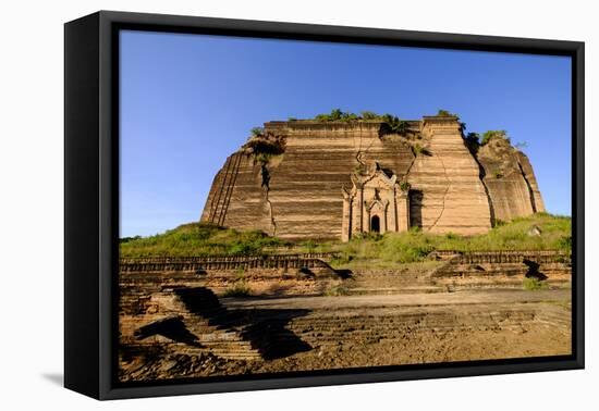 Pagoda (Paya) of Mingun Dated 19th Century, Mingun, around Mandalay, Myanmar (Burma), Asia-Nathalie Cuvelier-Framed Premier Image Canvas