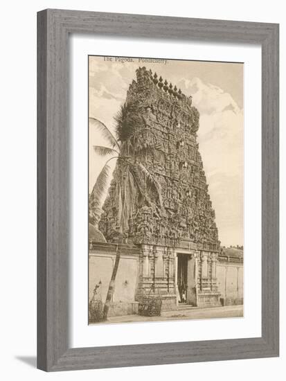 Pagoda, Pondicherry, India-null-Framed Art Print