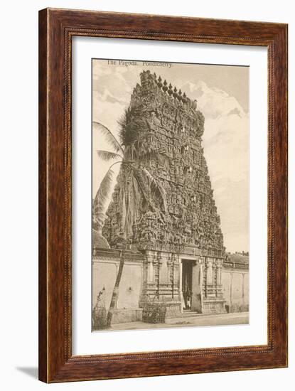 Pagoda, Pondicherry, India-null-Framed Art Print