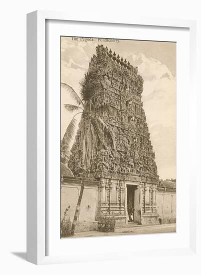 Pagoda, Pondicherry, India-null-Framed Art Print