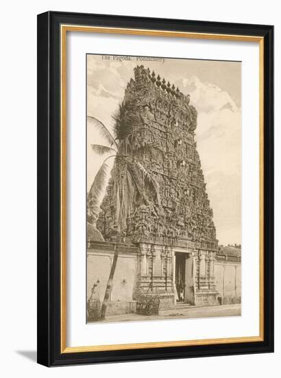 Pagoda, Pondicherry, India-null-Framed Art Print