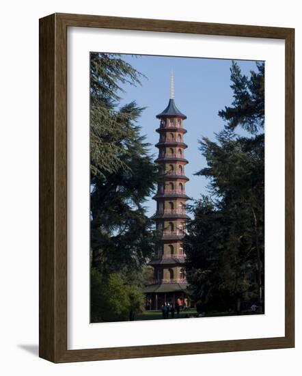 Pagoda, Royal Botanic Gardens, Kew, Surrey-Ethel Davies-Framed Photographic Print