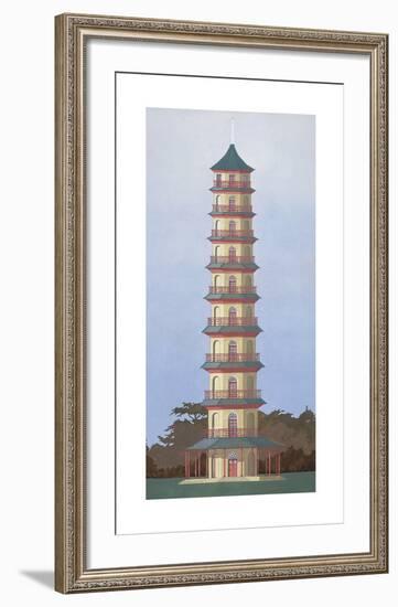 Pagoda-Andras Kaldor-Framed Premium Giclee Print