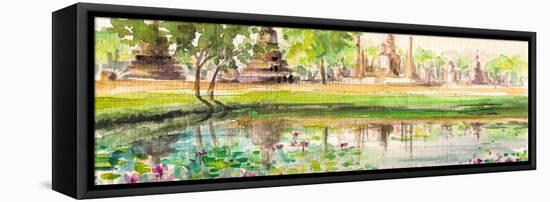 Pagodas-DannyWilde-Framed Stretched Canvas