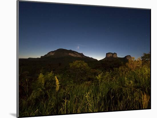 Pai Inacio in Chapada Diamantinas National Park at Night-Alex Saberi-Mounted Photographic Print