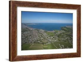 Paignton Bay with Torquay in the Background, Devon, England, United Kingdom, Europe-Dan Burton-Framed Photographic Print