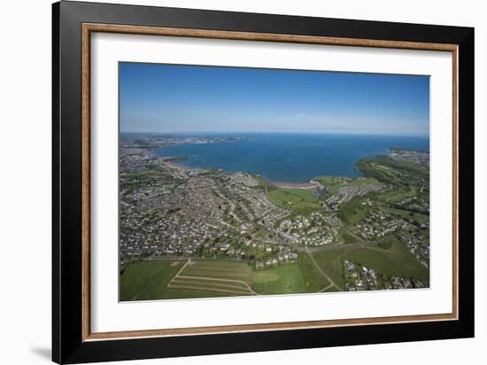 Paignton Bay with Torquay in the Background, Devon, England, United Kingdom, Europe-Dan Burton-Framed Photographic Print