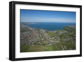 Paignton Bay with Torquay in the Background, Devon, England, United Kingdom, Europe-Dan Burton-Framed Photographic Print