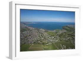 Paignton Bay with Torquay in the Background, Devon, England, United Kingdom, Europe-Dan Burton-Framed Photographic Print