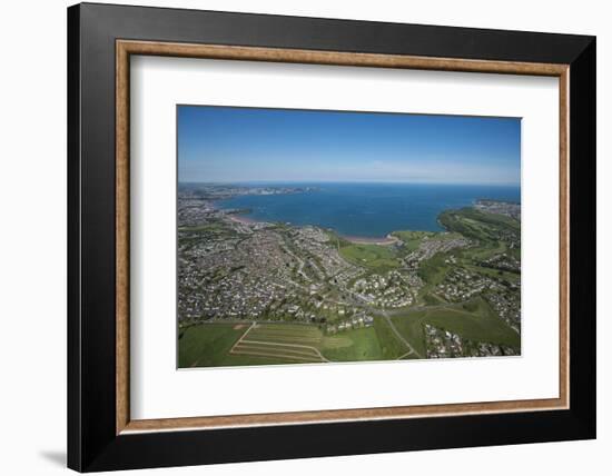 Paignton Bay with Torquay in the Background, Devon, England, United Kingdom, Europe-Dan Burton-Framed Photographic Print