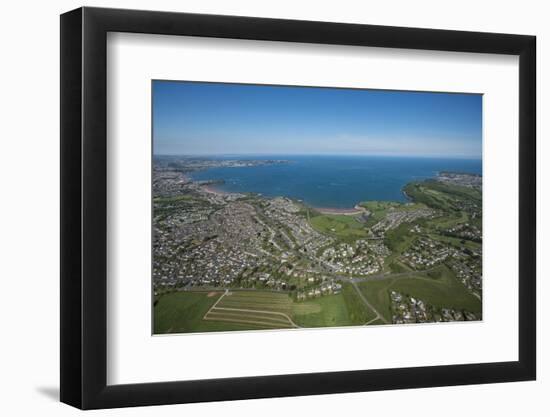 Paignton Bay with Torquay in the Background, Devon, England, United Kingdom, Europe-Dan Burton-Framed Photographic Print