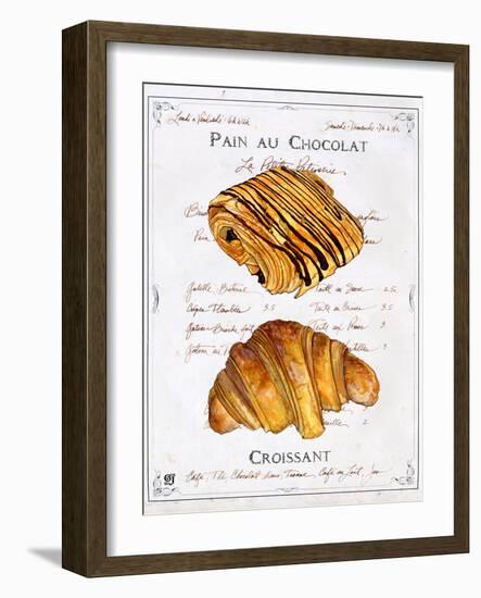 Pain au Chocolat et Croissant-Ginny Joyner-Framed Art Print