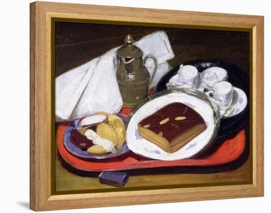 Pain D'epice, or Cake for Tea, 1919 (Oil on Canvas Mounted on Board)-William Nicholson-Framed Premier Image Canvas