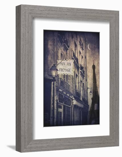 Pain Vin Eiffel-Dawne Polis-Framed Art Print