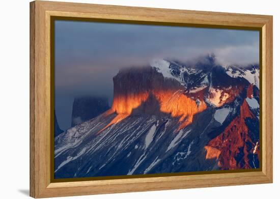 Paine Massif at sunset, Torres del Paine National Park, Chile, Patagonia-Adam Jones-Framed Premier Image Canvas