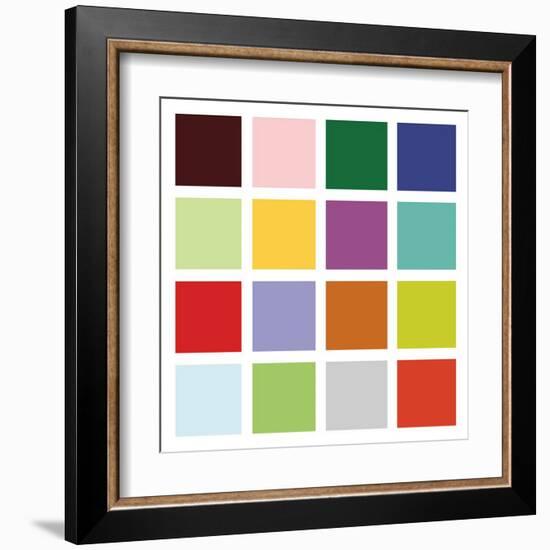 Paint Box Graphic II (detail)-Dan Bleier-Framed Art Print