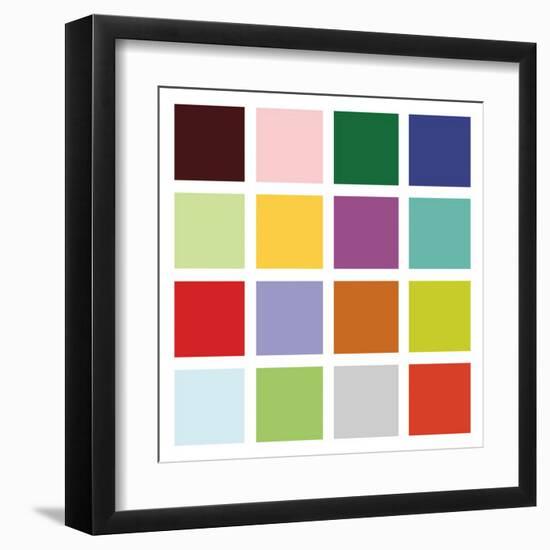 Paint Box Graphic II (detail)-Dan Bleier-Framed Art Print