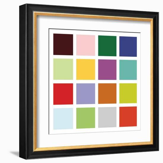 Paint Box Graphic II (detail)-Dan Bleier-Framed Art Print