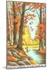 Paint by Numbers, Autumn Scene-Found Image Press-Mounted Giclee Print