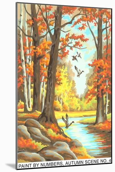 Paint by Numbers, Autumn Scene-Found Image Press-Mounted Giclee Print