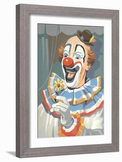 Paint by Numbers, Clown-null-Framed Art Print