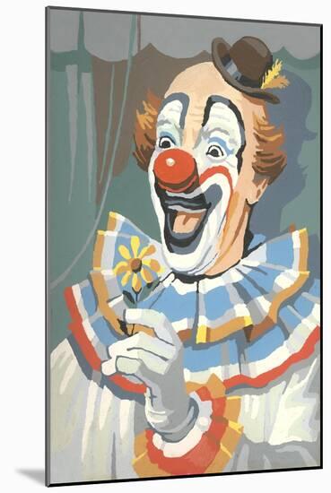 Paint by Numbers, Clown-null-Mounted Art Print