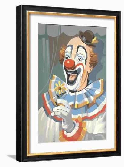 Paint by Numbers, Clown-null-Framed Art Print