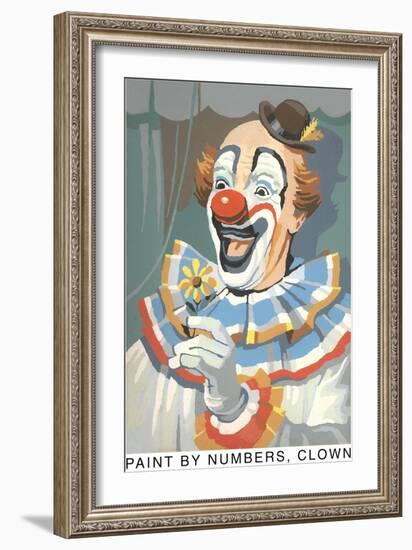 Paint by Numbers, Clown-Found Image Press-Framed Giclee Print