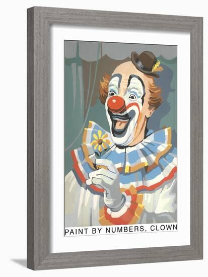 Paint by Numbers, Clown-Found Image Press-Framed Giclee Print