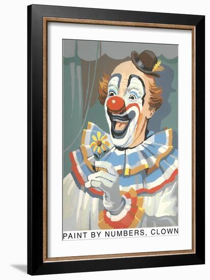 Paint by Numbers, Clown-Found Image Press-Framed Giclee Print