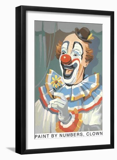 Paint by Numbers, Clown-Found Image Press-Framed Giclee Print