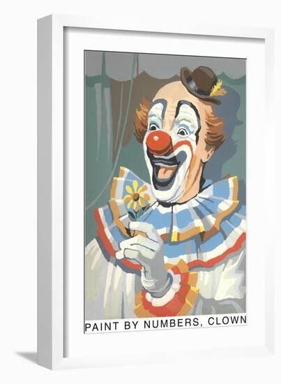 Paint by Numbers, Clown-Found Image Press-Framed Giclee Print