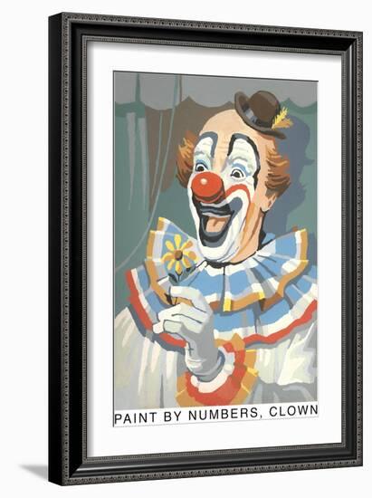 Paint by Numbers, Clown-Found Image Press-Framed Giclee Print