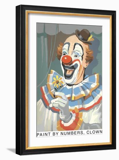 Paint by Numbers, Clown-Found Image Press-Framed Giclee Print