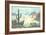 Paint by Numbers, Desert Scene-null-Framed Premium Giclee Print