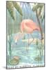 Paint by Numbers, Flamingo-null-Mounted Art Print