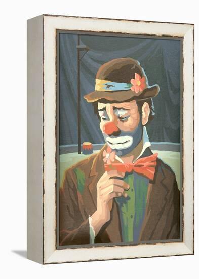 Paint by Numbers, Sad Clown-null-Framed Stretched Canvas