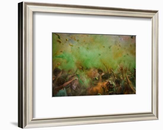 paint fight-null-Framed Photographic Print