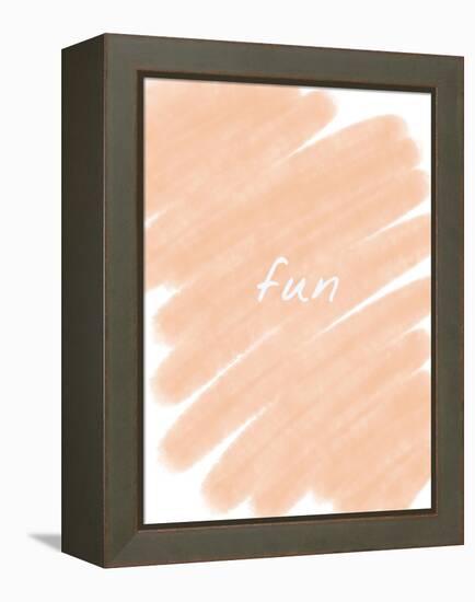 Paint Peach-Melody Hogan-Framed Stretched Canvas