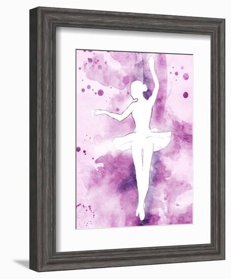 Painted Ballerina-OnRei-Framed Art Print