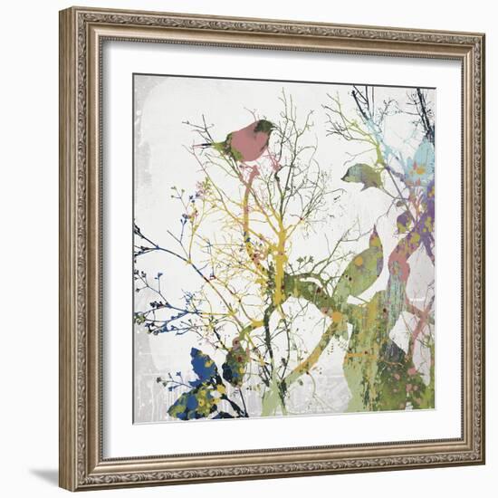 Painted Birds I-Ken Hurd-Framed Giclee Print