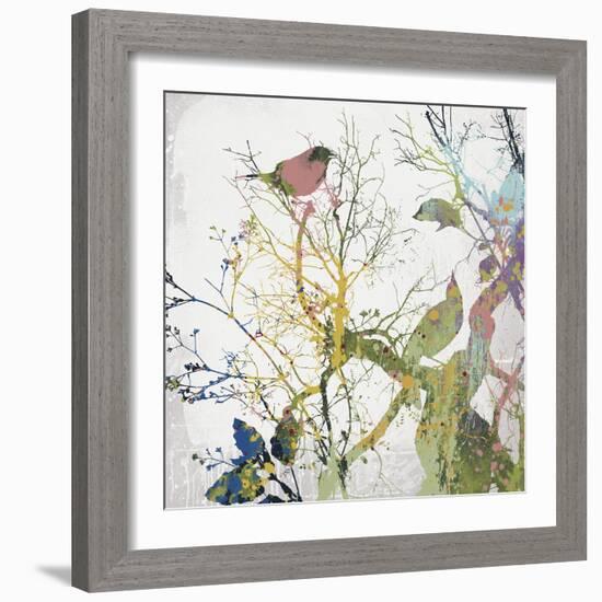 Painted Birds I-Ken Hurd-Framed Giclee Print