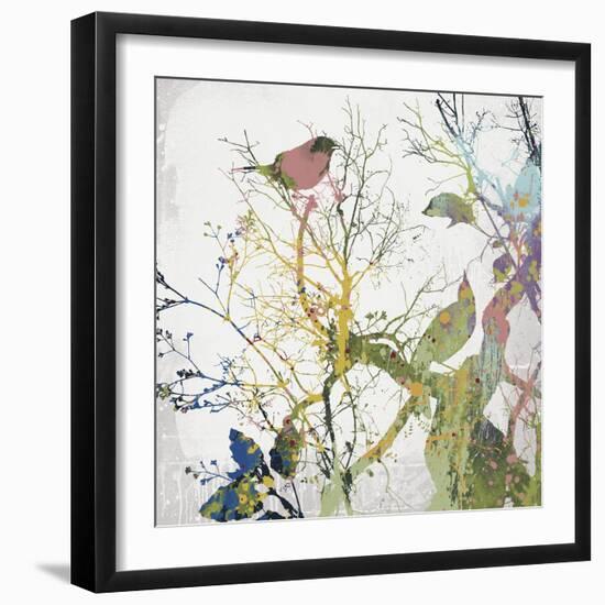 Painted Birds I-Ken Hurd-Framed Giclee Print