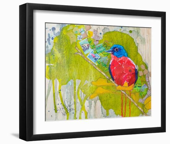 Painted Bunting-null-Framed Art Print