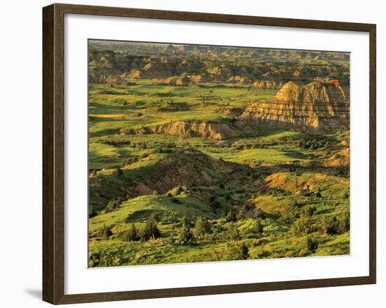 Painted Canyon after Storm in Theodore Roosevelt National Park, North Dakota, USA-Chuck Haney-Framed Photographic Print