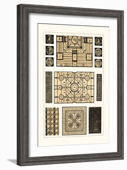 Painted Ceilings and Pavements from Pompeii-J. Buhlmann-Framed Art Print