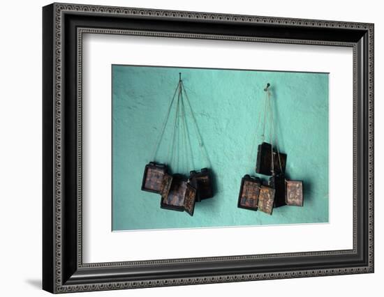 Painted Christian Items, Axoum (Axum) (Aksum), Tigre Region, Ethiopia, Africa-Bruno Barbier-Framed Photographic Print